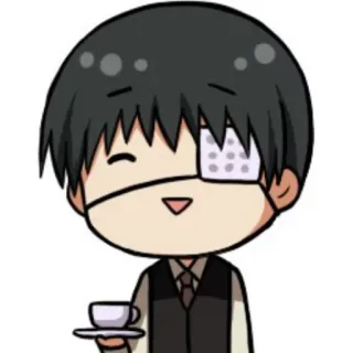 Tokyo Ghoul Chibi telegram stickers