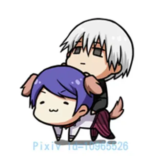 🐶 b7187547 Anime, Chibi, Cane, Carino telegram sticker