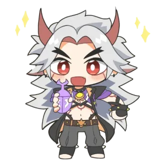 ⛩ 8cb1a7e0 Arataki Itto Genshin Impact Anime, Genshin Impact, Arataki Itto, Jeu vidéo, Personnage whatsapp sticker