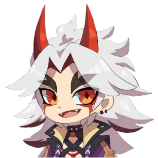 ⛩ a223b820 Arataki Itto Genshin Impact Anime, Chibi, Jeu, Genshin Impact, Arataki Itto whatsapp sticker
