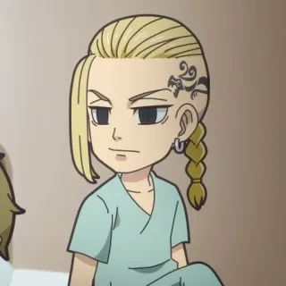 🎐 d88b4308 Ken Ryuguji Tokyo Revengers Anime, Personagem, Ken Ryuguji, Tokyo Revengers, Tatuagem, Camisola hospitalar telegram sticker