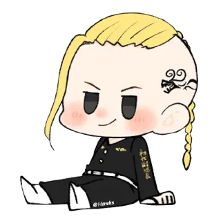 🙂 30639036 @Hawks Anime, Karakter, Stiker, Lucu, Chibi telegram sticker