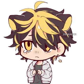 🥺 f645e0ec @HAWKS Anime, Manga, Chibi, Kartun, Imut, Fanart, Karakter, Ilustrasi telegram sticker