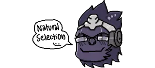 🐵 451b659a Natural Selection 漫画, ゴリラ, 眼鏡, 面白い, ユーモア telegram sticker