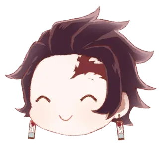 ☺️ 073ecf42 Tanjiro Kamado Demon Slayer Tanjiro, Kamado, Demon Slayer, Anime, Manga, Chibi telegram sticker