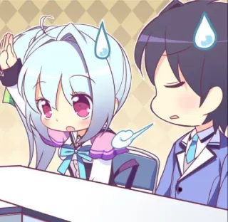 😅 b84cc5d0 anime, manga, kawaii, chibi, cute, cartoon telegram sticker