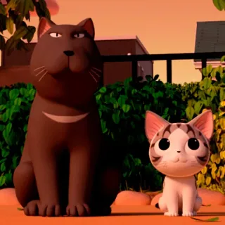 😌 093e979d Chi Chi's Sweet Home 고양이, 새끼고양이, 애니메이션, 귀여운, 애완동물, 동물 telegram sticker