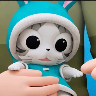 ❄ 60927412 고양이, 만화, 귀여운, 동물, 캐릭터, 스티커 telegram sticker