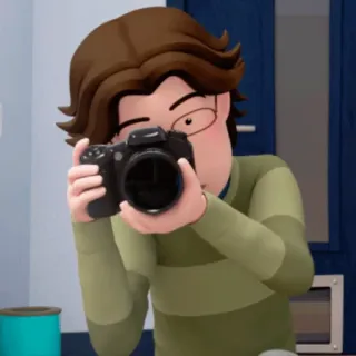 📷 626d4913 만화, 사진작가, 카메라, 안경, 사진 telegram sticker