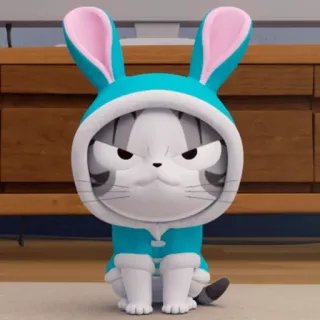 😡 c0ad2048 고양이, 토끼, 동물, 귀여운, 만화 telegram sticker