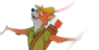 😁 62796f32 Robin Hood fox, archer, cartoon, disney, robin hood telegram sticker