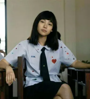 🤰 4448f343 พ.น.น. uniforme escolar, estudante, sala de aula, garota, estudante japonesa telegram sticker