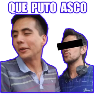 💅 da4ec8e0 QUE PUTO ASCO 攻撃的, 罵り言葉, 侮辱的, 下品, スペイン語 telegram sticker