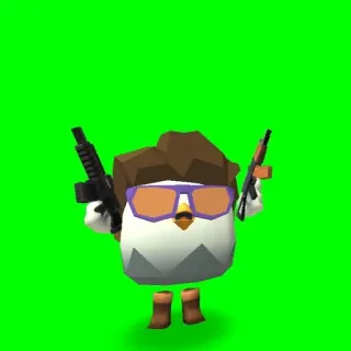 🐓 9e0ef47f Dessin animé, Arme, Animal, Figurine, Personnage telegram sticker