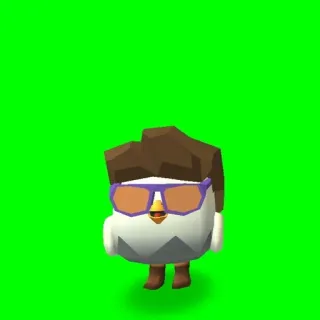 🐓 ee4d603c Dessin animé, Animal, Oiseau, Lunettes, Style, Mignon telegram sticker