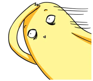 💁 1a0ef2d3 cartoon, character, funny, silly, yellow, animated telegram sticker