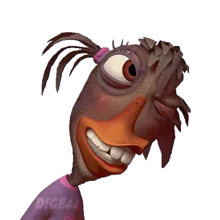 😉 d87d41cf DIGE44 animal, oiseau, dessin animé, autocollant telegram sticker