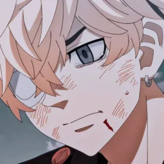 🍋 fbe2a8c4 Anime, Charakter, Cartoon, Traurig, Verletzung, Blut telegram sticker