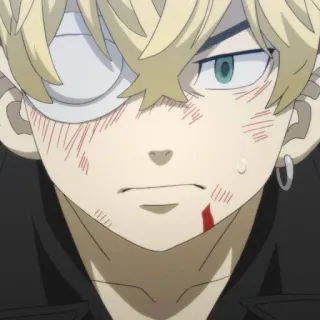 😠 02c2268a Anime, Manga, Charakter, Wunde, Verletzung telegram sticker