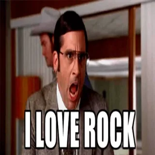 🤘 35c4a7af I LOVE ROCK Rock, Musik, Ich liebe Rock, Aufgeregt, Mann, Person, Zitat whatsapp sticker