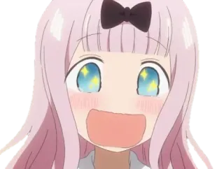 🤩 0e07a280 Chika Fujiwara Kaguya-sama: Love Is War Anime, Chika Fujiwara, Kaguya-sama, Love is War, Mignon, Joyeux, Excité telegram sticker