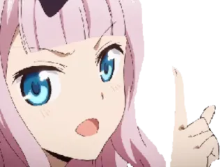 👆 1e9acc08 Chika Fujiwara Kaguya-sama: Love Is War Anime, Chika, Fujiwara, Kaguya-sama, Love is War, Pointer telegram sticker