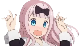 😱 346c4154 Chika Fujiwara Kaguya-sama: Love Is War Anime, Chika Fujiwara, Kaguya-sama: Love Is War, choqué(e), surpris(e), réaction, kawaii telegram sticker
