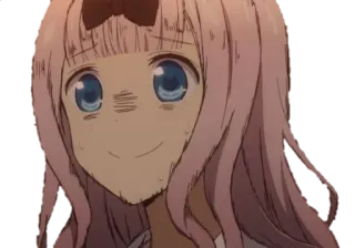 😰 36947c8c Chika Fujiwara Kaguya-sama: Love Is War animé, Chika Fujiwara, Kaguya-sama, Love is War, mignon, kawaii telegram sticker