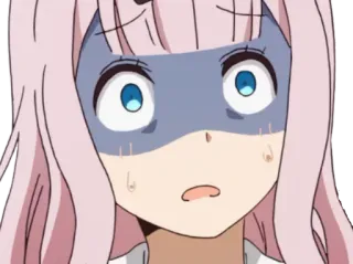 😰 887e2083 Chika Fujiwara Kaguya-sama: Love Is War Anime, Chika Fujiwara, Kaguya-sama: Love is War, Choqué, Surpris, Peur, Kawaii telegram sticker