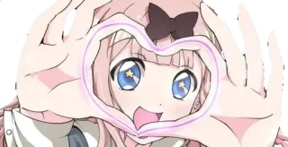 ❤ b5f18008 Chika Fujiwara Kaguya-sama: Love Is War Anime, Coeur, Mignon, Chika, Kaguya-sama, Love is War telegram sticker