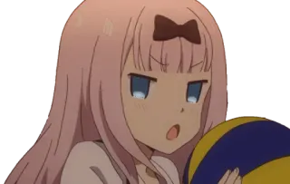 😠 d7214e1c Chika Fujiwara Kaguya-sama: Love Is War Anime, Chika, Fujiwara, Kaguya-sama, Love is War, Volleyball, Drôle, Mignon telegram sticker