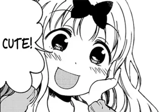 😍 14d99cff CUTE! Anime, süß, kawaii, Manga, Cartoon, entzückend, lächeln, Mädchen telegram sticker