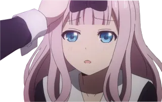 😦 5afb8647 Chika Fujiwara Kaguya-sama: Love Is War Anime, Chika Fujiwara, süß, Love is War, Kopf tätscheln, Manga, Cartoon telegram sticker