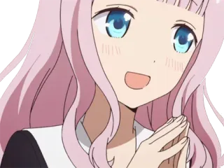 😚 5cb46d96 Chika Fujiwara Kaguya-sama: Love Is War Anime, Chika, Kawaii, Manga, Süß, Rosa Haare telegram sticker
