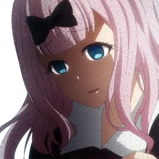 😣 6070c725 Chika Fujiwara Kaguya-sama: Love Is War Anime, Chika, Kaguya-sama, Love is War, süß, pinke Haare, Mädchen telegram sticker