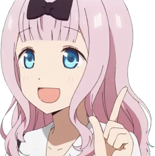 😃 e6670084 Chika Fujiwara Kaguya-sama: Love Is War Anime, Chika, Kawaii, Süß, Mädchen, Fröhlich, Love is War, Charakter telegram sticker