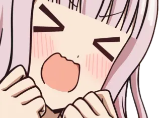 😆 6dbfa2d3 Chika Fujiwara Kaguya-sama: Love Is War Anime, Chibi, Słodkie, Manga, Kawaii, Reakcja, Śmieszne telegram sticker