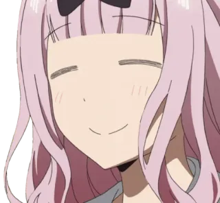 ☺️ 4849052c Chika Fujiwara Love is War Anime, Chika, Kawaii, Carino, Manga, Capelli Rosa, Kaguya-sama: Love is War telegram sticker