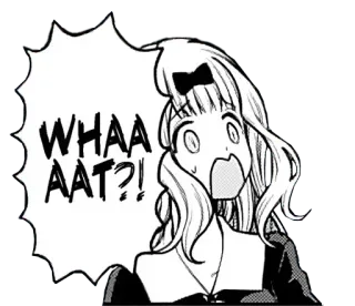 😲 d751e1d3 WHAAAT?! Anime, Manga, Scioccato, Sorpreso, Espressione, Cartone animato, Fumetto telegram sticker