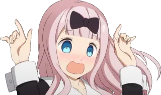 😧 31c47cfc Chika Fujiwara Kaguya-sama: Love Is War อนิเมะ, จิกะ ฟูจิวาระ, Kaguya-sama Love is War, การ์ตูน, น่ารัก, ตลก, ตัวละคร telegram sticker