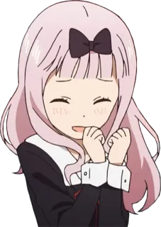 🥰 76e9be85 Chika Fujiwara Kaguya-sama: Love Is War อนิเมะ, การ์ตูน, จิกะ ฟูจิวาระ, Kaguya-sama: Love Is War, ตัวละคร telegram sticker