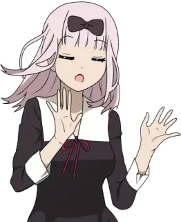 💁‍♀️ 7e57c30a Chika Fujiwara Kaguya-sama: Love Is War อนิเมะ, จิกะ ฟูจิวาระ, คางุยะ, สงครามความรัก, น่ารัก, ตัวละคร, ผู้หญิง telegram sticker