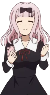 ✊ b5a748cd Chika Fujiwara Kaguya-sama: Love Is War อนิเมะ, Chika, คาวาอี้, Waifu, คางูยะ, Love is War, น่ารัก telegram sticker