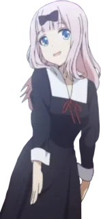 😏 e9e3e4ea Chika Fujiwara Kaguya-sama: Love Is War อนิเมะ, จิกะ ฟูจิวาระ, น่ารัก, นักเรียนหญิง, คางุยะ様は告らせたい, มังงะ telegram sticker