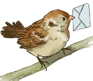 Chik Chirik the sparrow telegram stickers