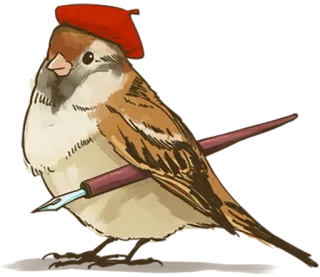 Chik Chirik the sparrow telegram stickers