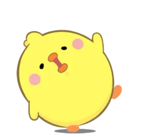 🤣 39e90dd0 ayam, lucu, hewan, kuning, kartun telegram sticker