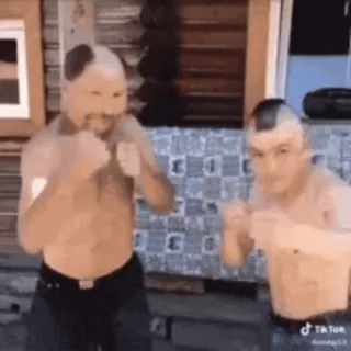 🤛 58930c86 hombres, posando, sin camisa, gracioso telegram sticker