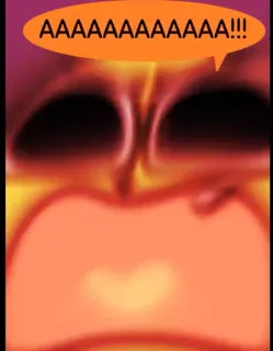 🅰️ 8de0bf5b AAAAAAAAAAAAAAA!!! grito, medo, choque, gritando, expressão telegram sticker