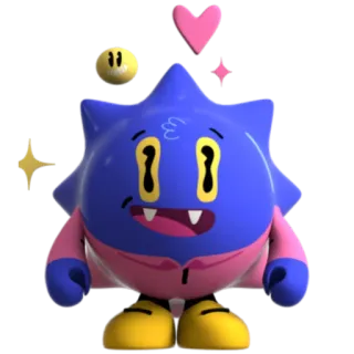 💬 097fd855 Dessin animé, Personnage, Autocollant, Monstre, Mignon, Art numérique telegram sticker